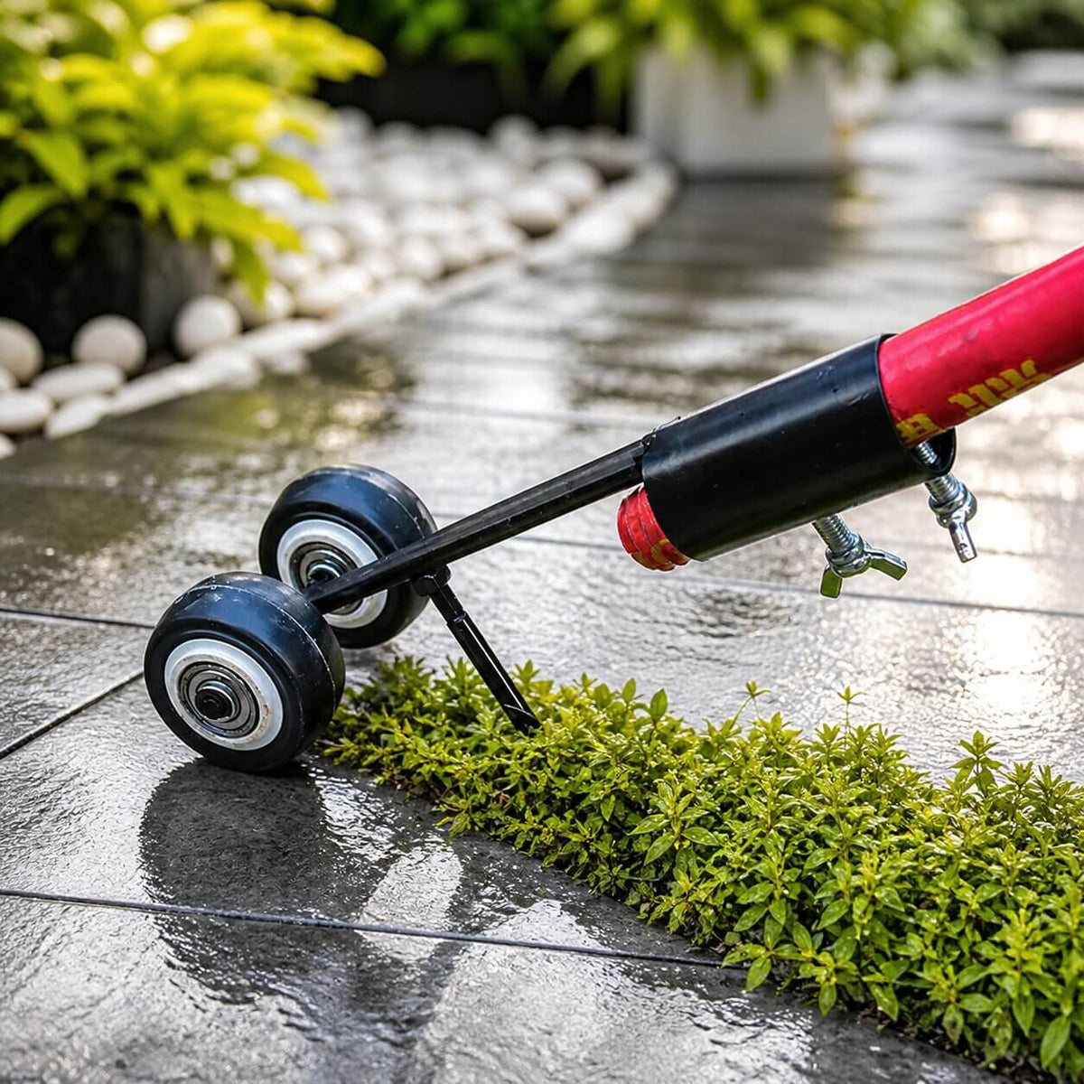 Paver Weed Remover Tool Iron Narrow-Joint Ergonomic Grip