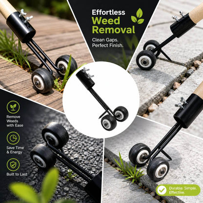 Paver Weed Remover Tool Iron Narrow-Joint Ergonomic Grip