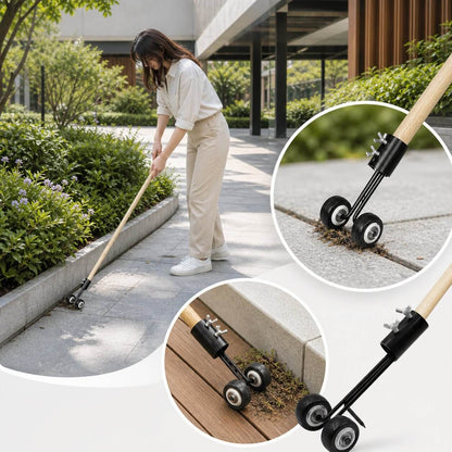 Paver Weed Remover Tool Iron Narrow-Joint Ergonomic Grip