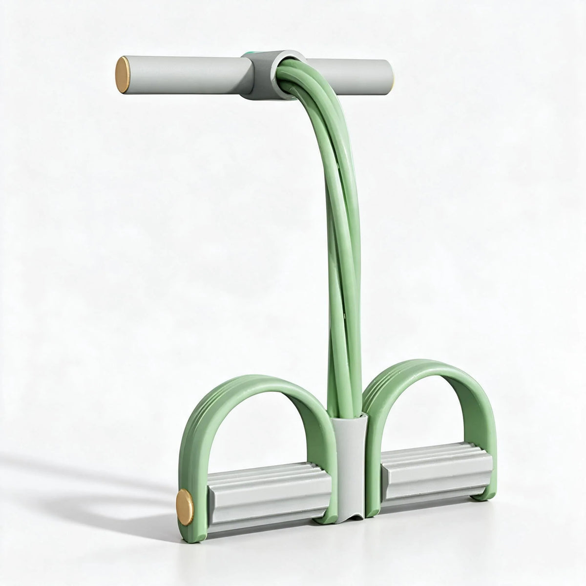 Pedal Resistance Band 4-Tube Non-Slip Foam Handles