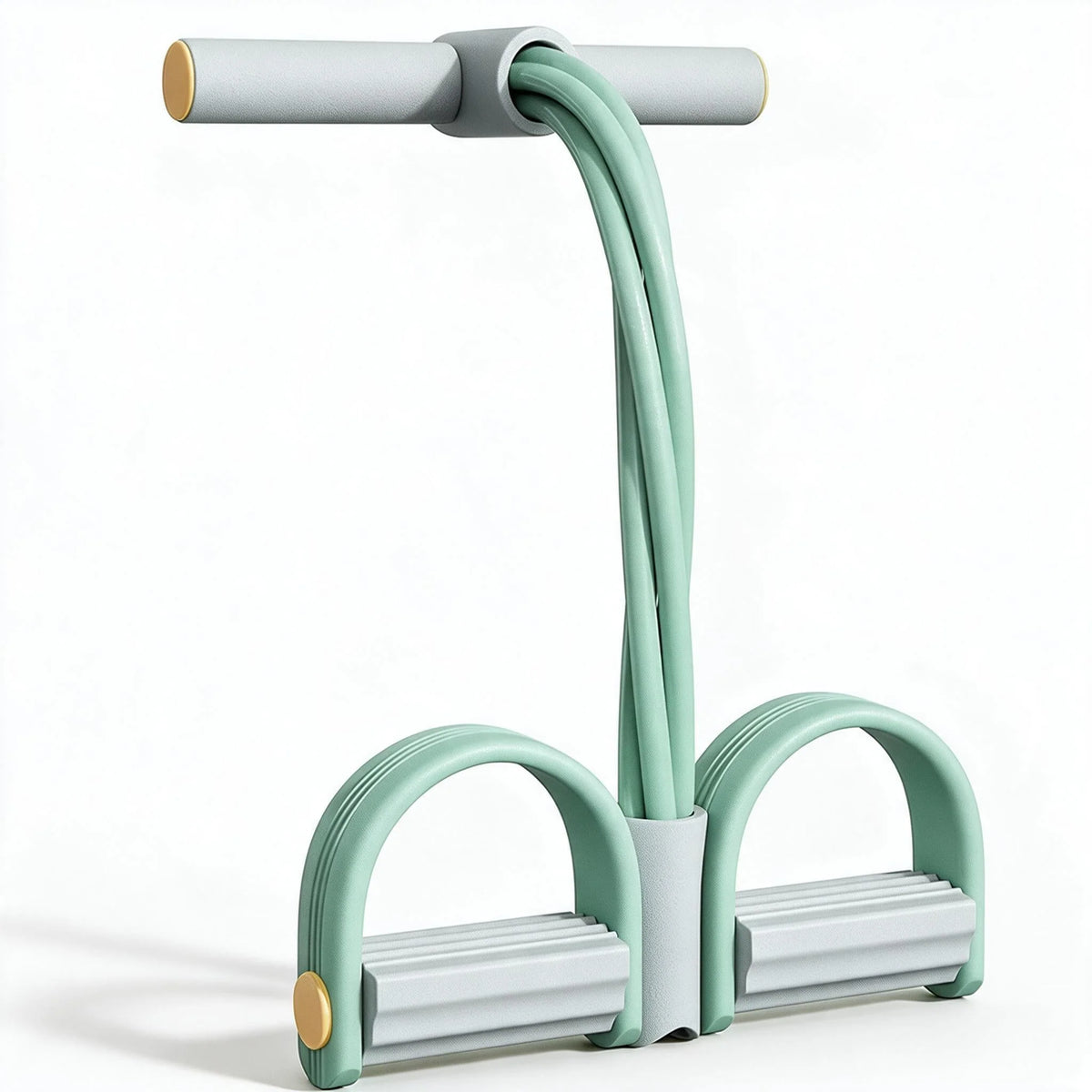 Pedal Resistance Band 4-Tube Non-Slip Foam Handles
