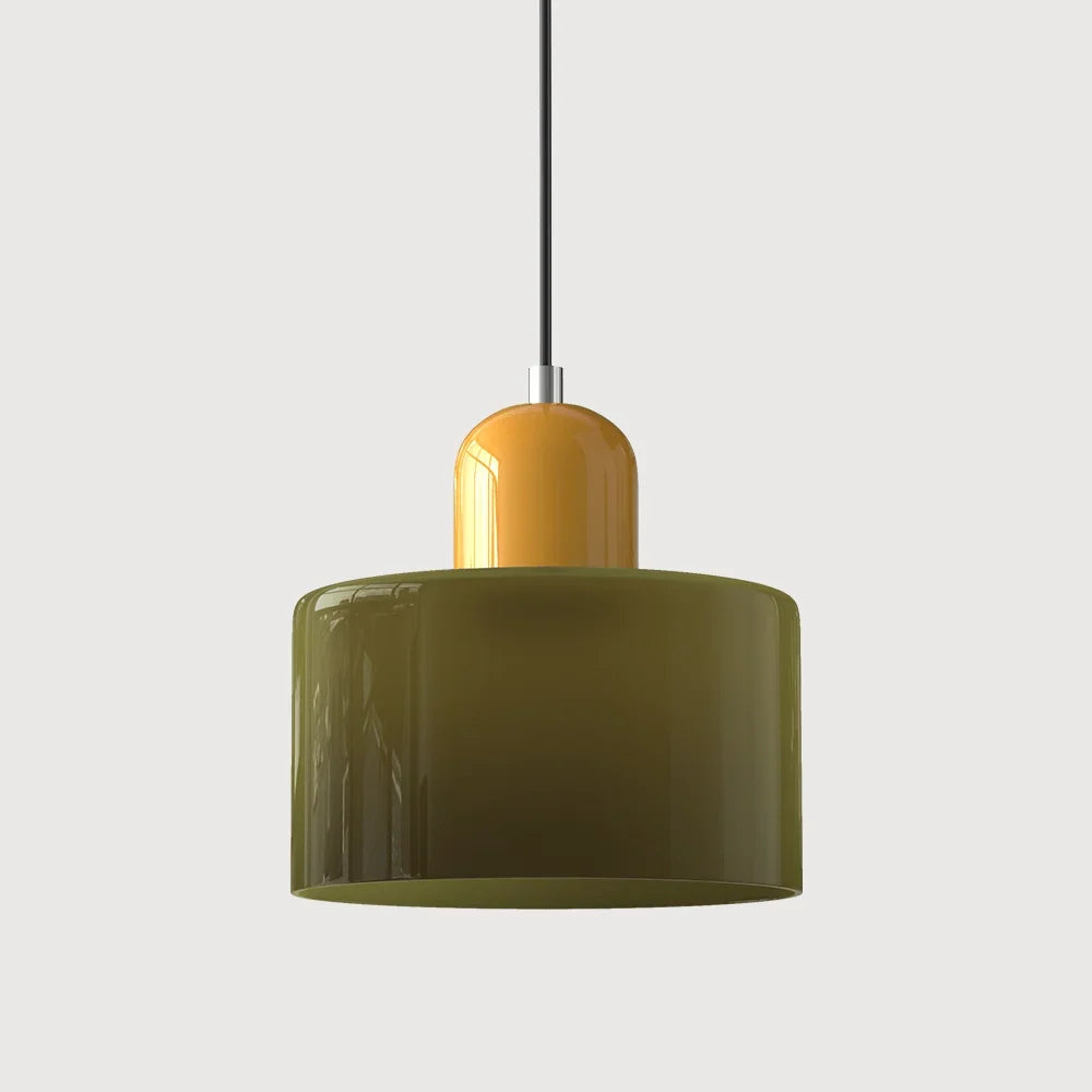Pendant Light Bauhaus Geometric Colored Glass