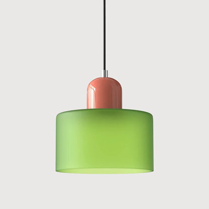 Pendant Light Bauhaus Geometric Colored Glass
