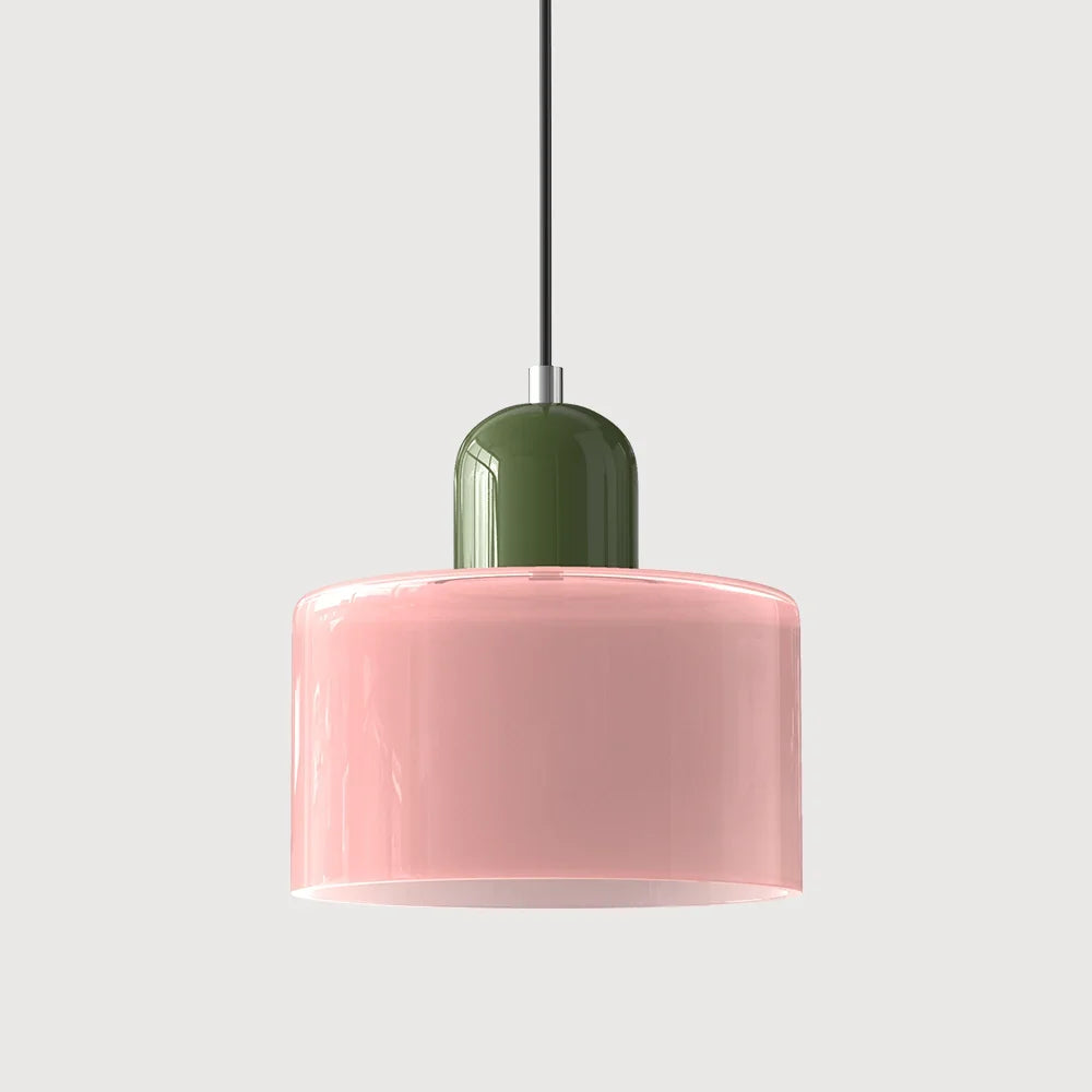 Pendant Light Bauhaus Geometric Colored Glass