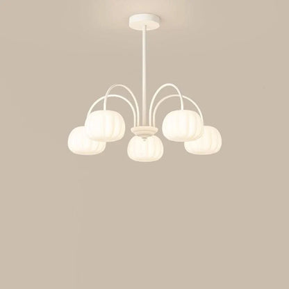 Pendant Light Branch Style Pumpkin Shades 5-8 Lights