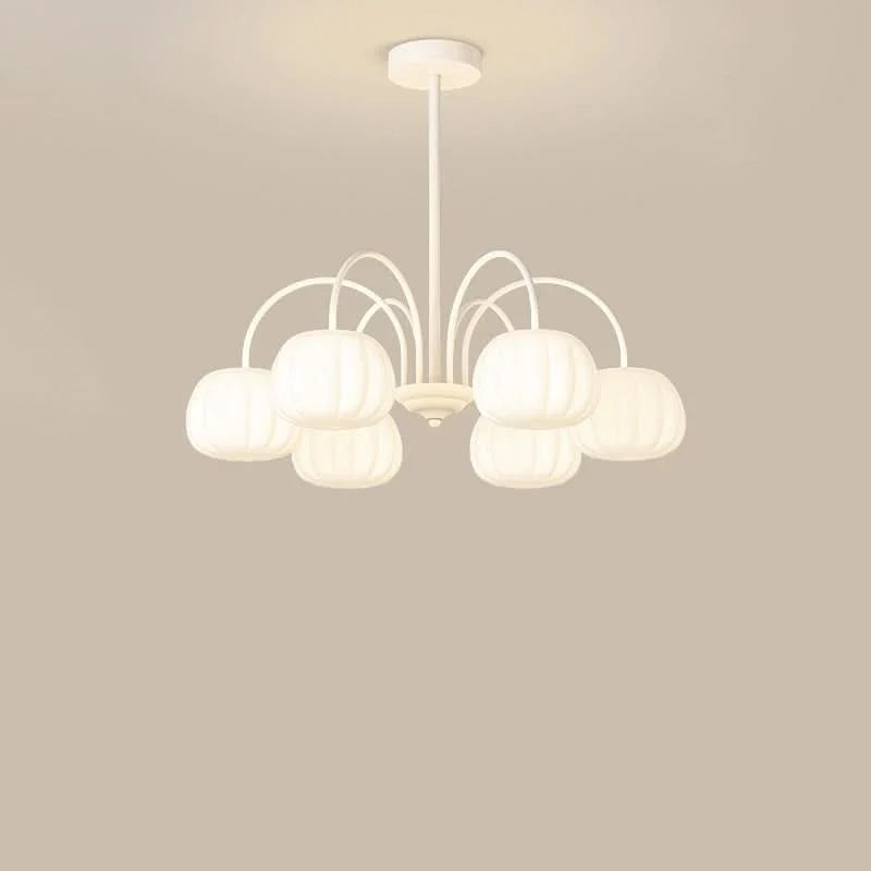 Pendant Light Branch Style Pumpkin Shades 5-8 Lights