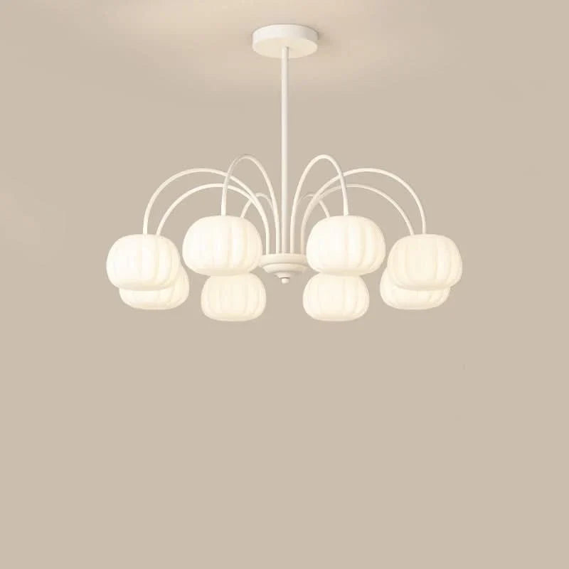 Pendant Light Branch Style Pumpkin Shades 5-8 Lights