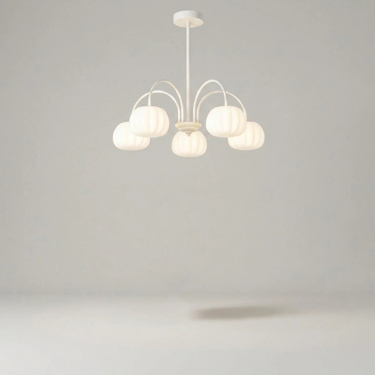 Pendant Light Branch Style Pumpkin Shades 5-8 Lights
