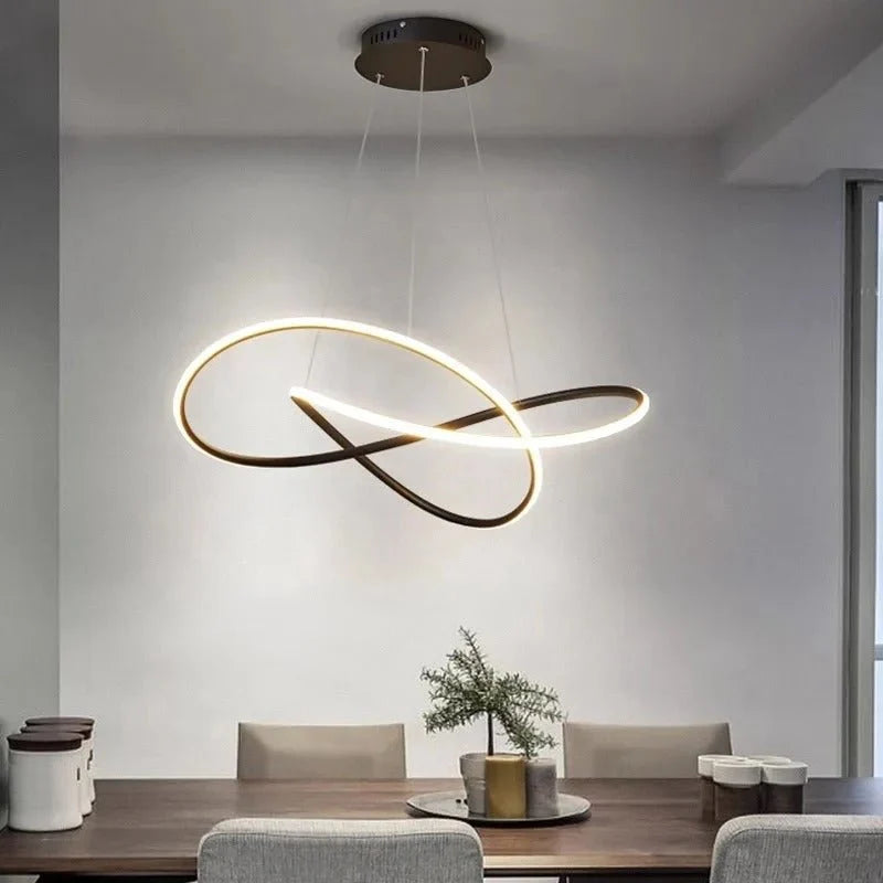 Pendant Light Clover Design Dimmable LED Remote Control