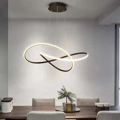 Pendant Light Clover Design Dimmable LED Remote Control