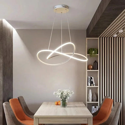 Pendant Light Clover Design Dimmable LED Remote Control