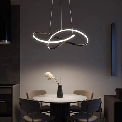 Pendant Light Clover Design Dimmable LED Remote Control