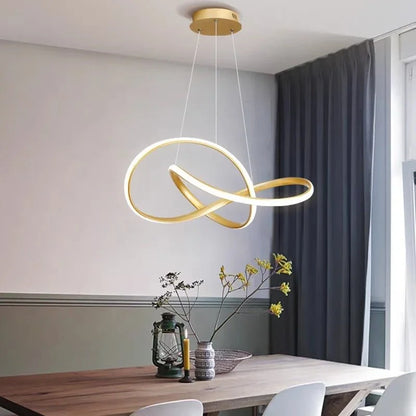 Pendant Light Clover Design Dimmable LED Remote Control