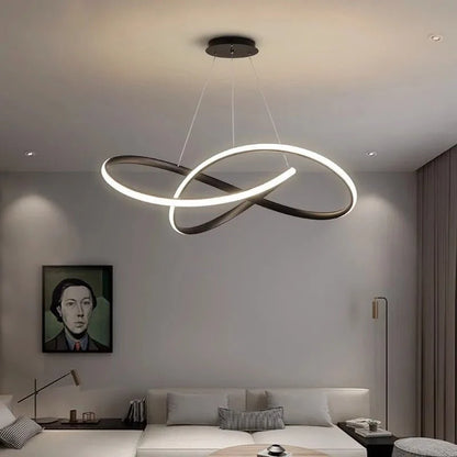 Pendant Light Clover Design Dimmable LED Remote Control