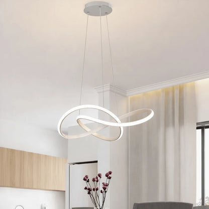 Pendant Light Clover Design Dimmable LED Remote Control