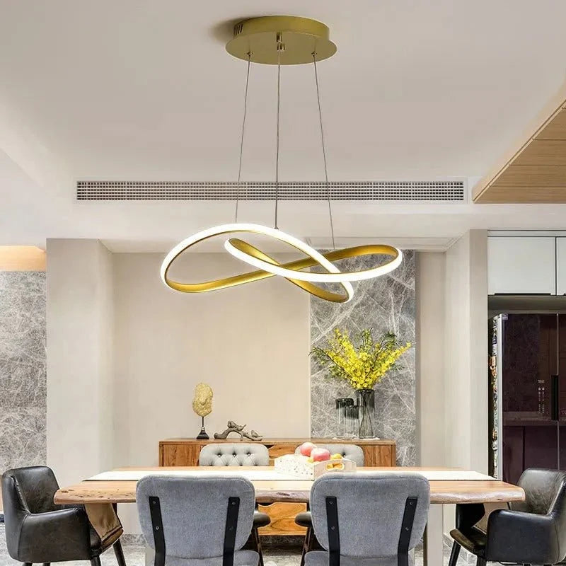 Pendant Light Clover Design Dimmable LED Remote Control