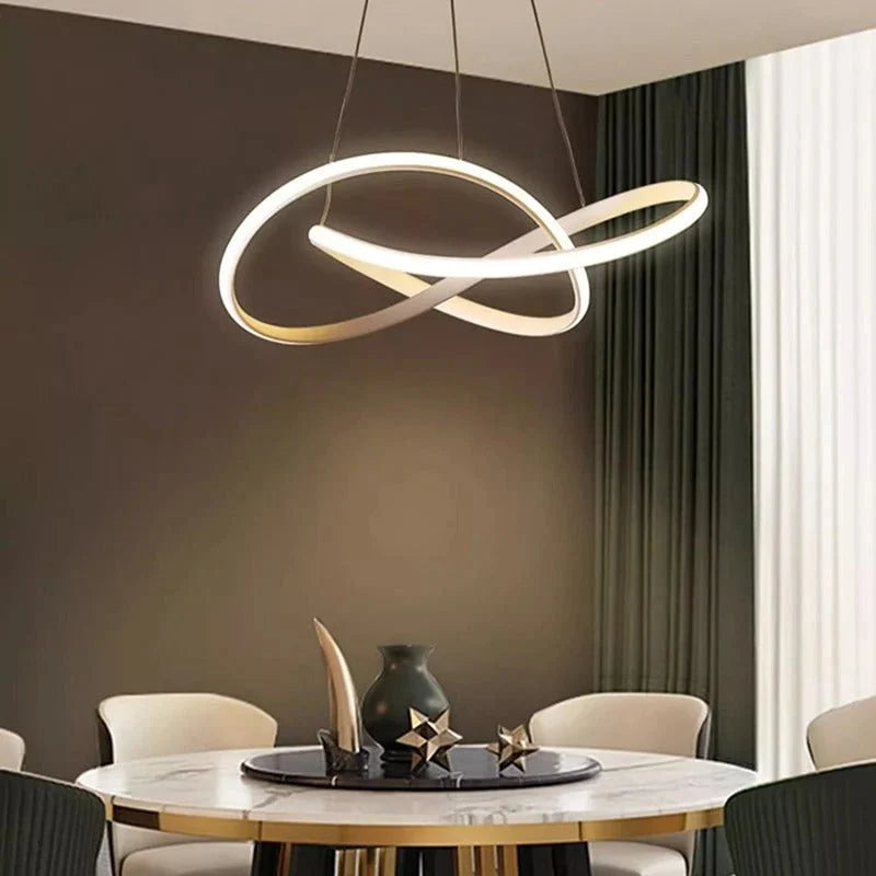 Pendant Light Clover Design Dimmable LED Remote Control