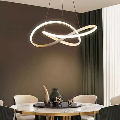 Pendant Light Clover Design Dimmable LED Remote Control