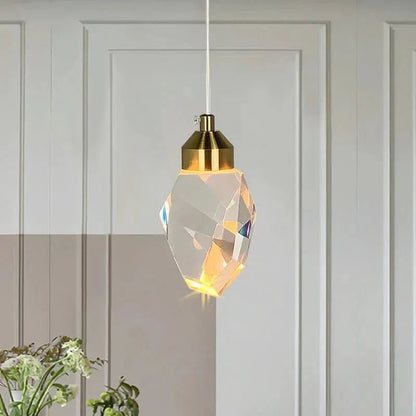 Pendant Light Faceted K9 Crystal Integrated LED