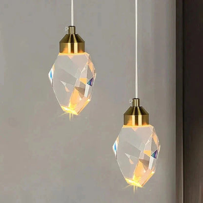 Pendant Light Faceted K9 Crystal Integrated LED