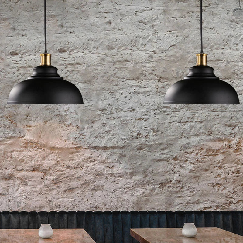 Pendant Light Industrial Iron Adjustable Height