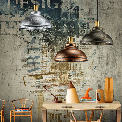 Pendant Light Industrial Iron Adjustable Height