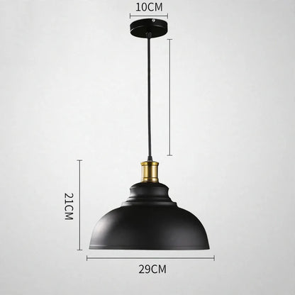 Pendant Light Industrial Iron Adjustable Height
