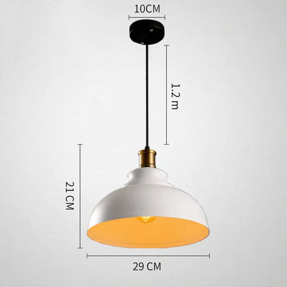 Pendant Light Industrial Iron Adjustable Height