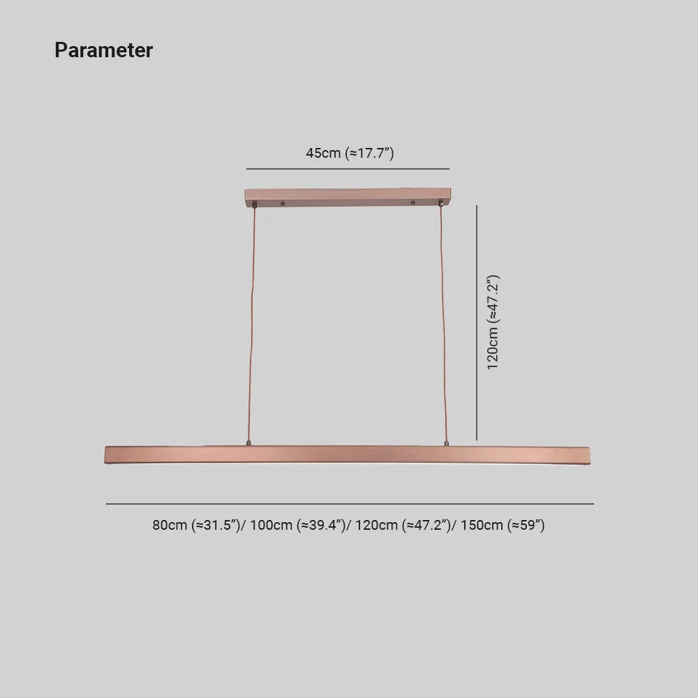 Pendant Light Linear LED Adjustable Suspension Cable