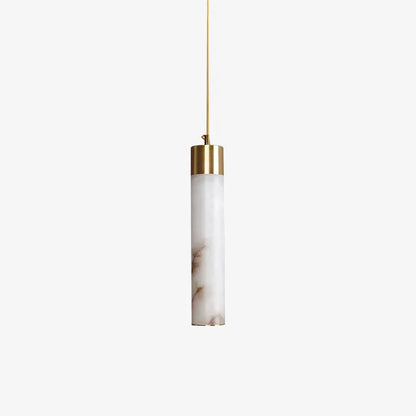 Pendant Light Natural Alabaster Dimmable LED Adjustable Height
