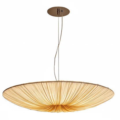 Pendant Light Pleated Fabric Integrated LED