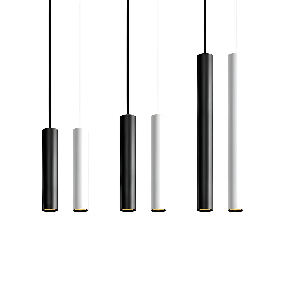 Pendant Light Slim Tube Aluminum Adjustable Height 7W LED