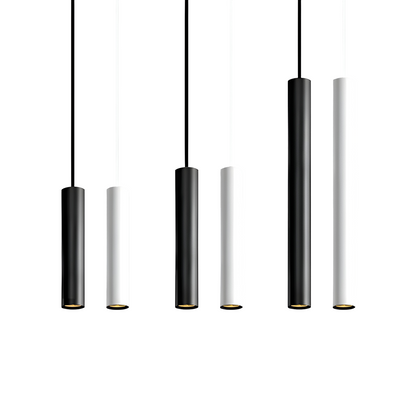 Pendant Light Slim Tube Aluminum Adjustable Height 7W LED