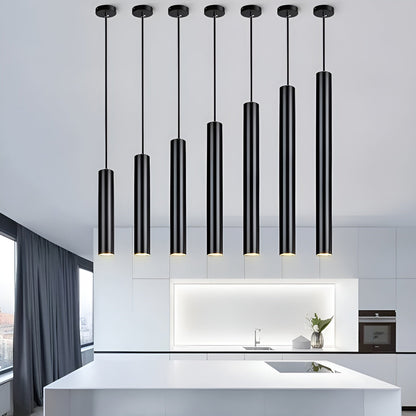 Pendant Light Slim Tube Aluminum Adjustable Height 7W LED