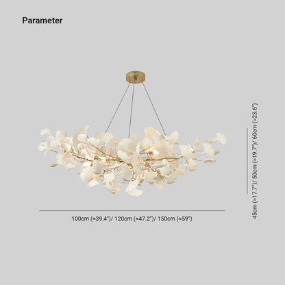 Pendant Light White Ceramic Sculptural U-Shaped Design