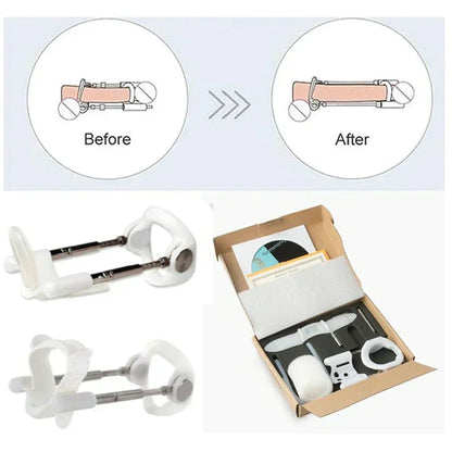 Penile Traction Device Adjustable Tension Stainless Steel Frame