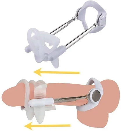 Penile Traction Device Adjustable Tension Stainless Steel Frame
