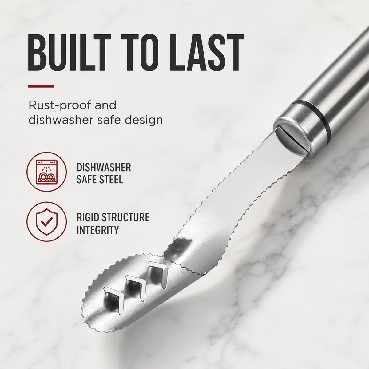 Pepper Corer Stainless Steel Serrated Blade One-Piece Design