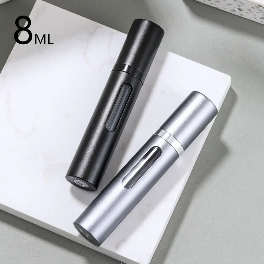 Perfume Atomizer Refillable Glass Travel Size Leak-Resistant Cap