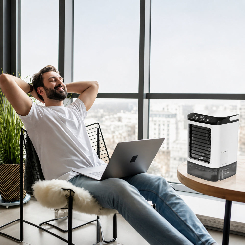 Personal Air Cooler 3-in-1 Cooling & Humidifying 900 ml