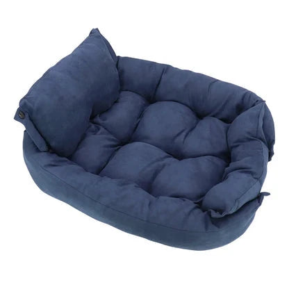 Pet Bed 3-in-1 Convertible Breathable Cotton & Machine Washable