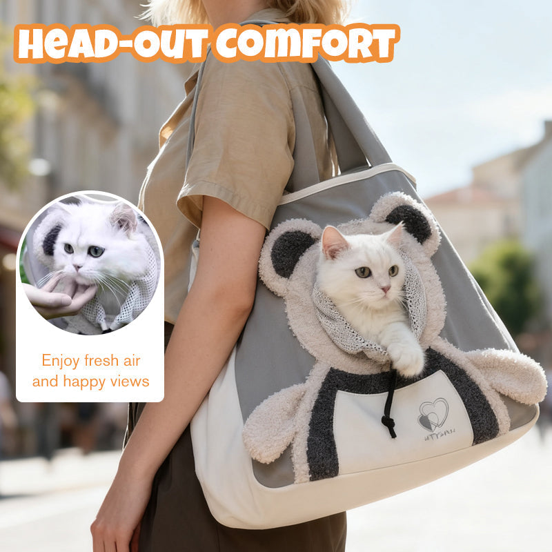 Pet Carrier Head-Out Window Breathable Fabric & Stable Base