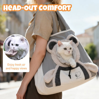 Pet Carrier Head-Out Window Breathable Fabric & Stable Base