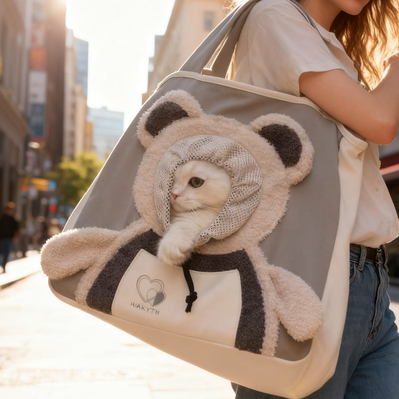 Pet Carrier Head-Out Window Breathable Fabric & Stable Base