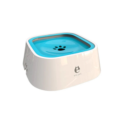 Pet Drinking Bowl Splash-Proof Removable Floating Plate 1.5L