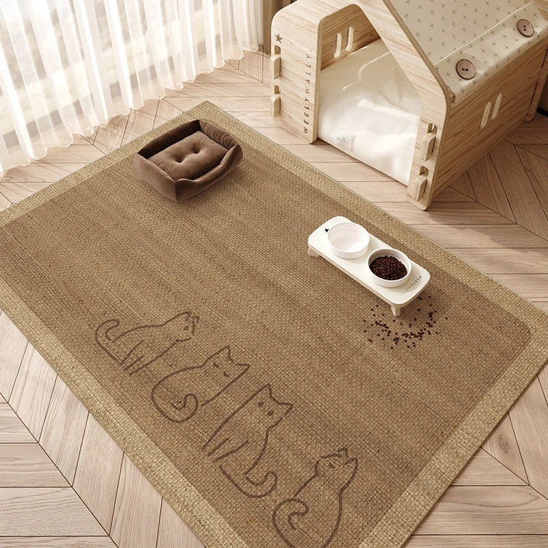 Pet Feeding Mat Non-Slip Easy-Clean Washable