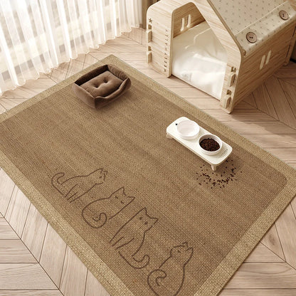 Pet Feeding Mat Non-Slip Easy-Clean Washable