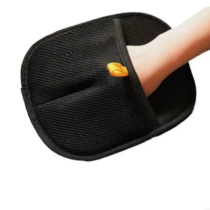 Pet Grooming Glove Double-Sided Soft Rubber Nubs Adjustable Strap