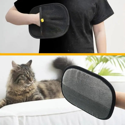 Pet Grooming Glove Double-Sided Soft Rubber Nubs Adjustable Strap