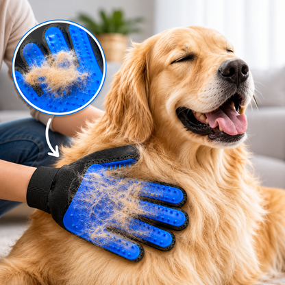 Pet Grooming Glove Five-Finger Massage 180 Silicone Nubs